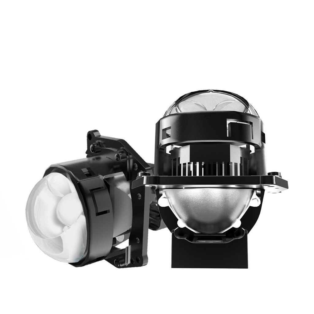 F81A Super Brightness 6000K 12-14v 150w 15000lumen 6000k High Low Beam 3.0 Inch Projector Bi Lens Headlight for Car